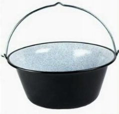 Smaltovaný kotlík 10 L so stojanom