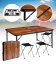 Kempingový skladací stôl so stoličkami – turistický set pre 4 osoby