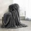 Luxusní chlupatá deka tmavě šedé barvy