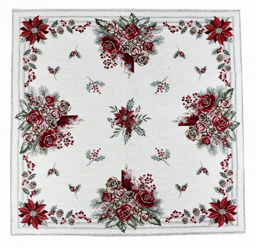 Тапицирана покривка с коледен мотив 90x90 cm