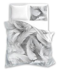 Bavlnené posteľné obliečky s krásnym  motívom peria