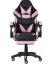 Ergonomická herní židle CLASSIC s podnožkou růžová