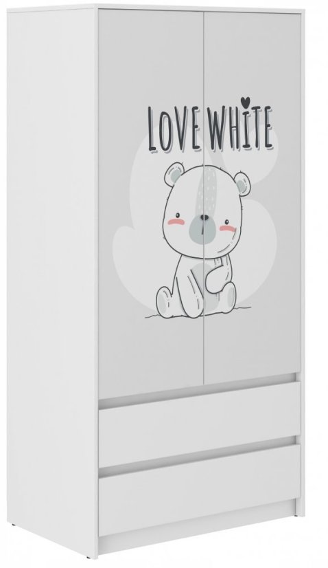 Kindergarderobe mit einer Teddybär 180x55x90 cm