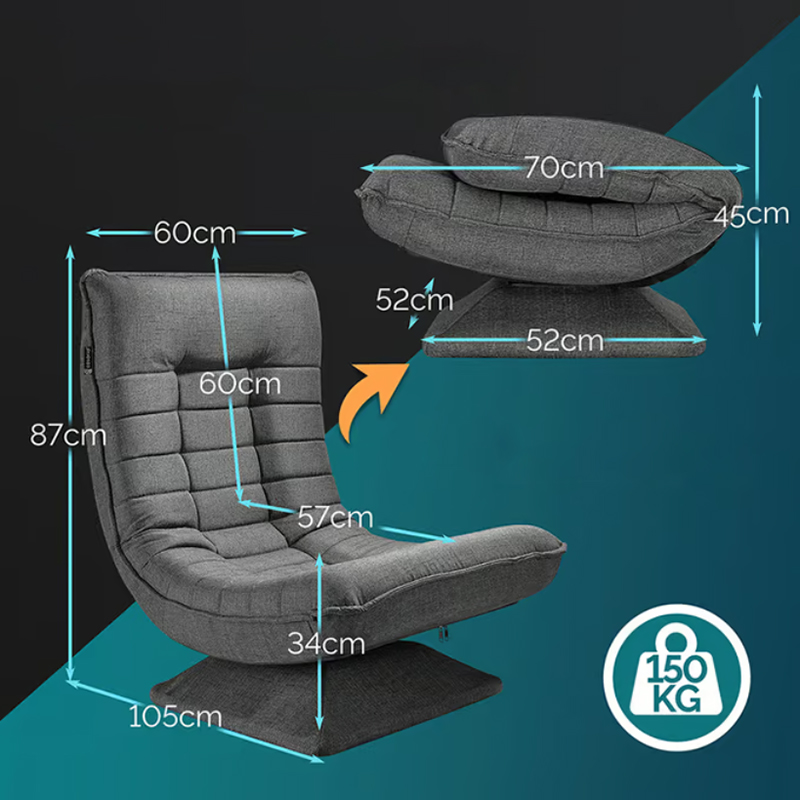 Fabric fekvőfotel Aberdeen - 360°, 5 pozícióban