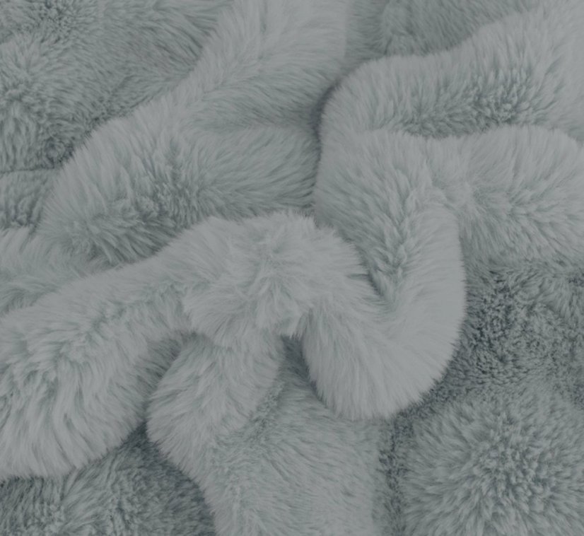 Extra meleg plüss ágynemű - szürke