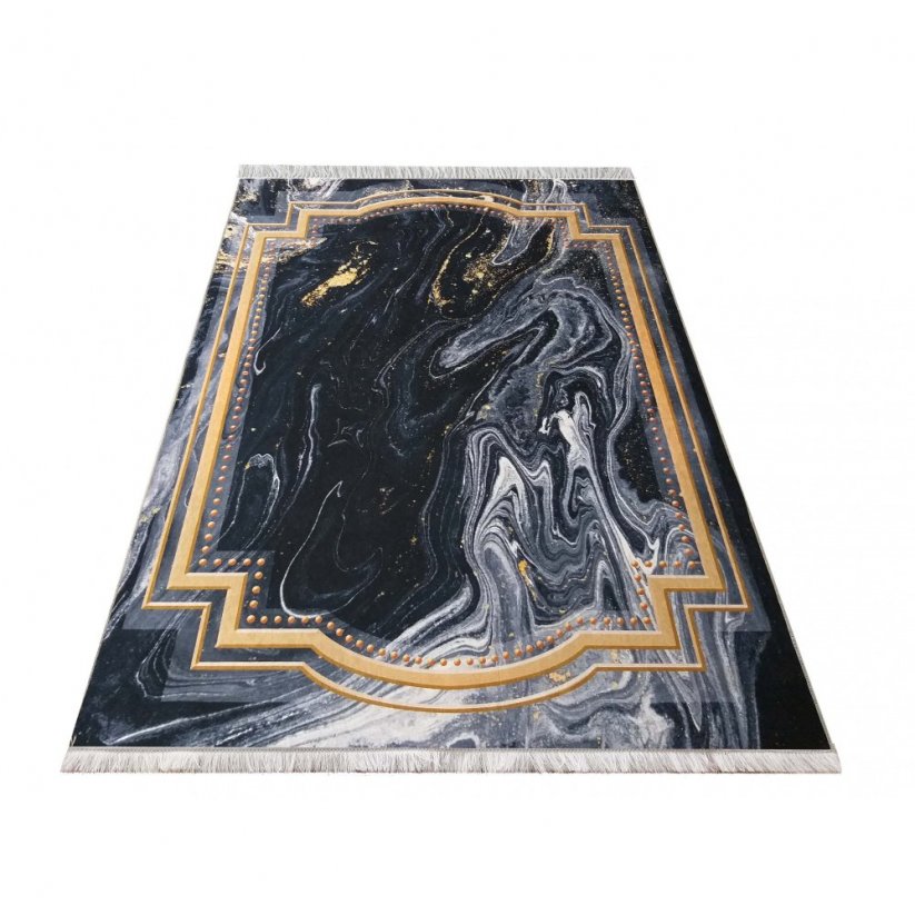 Moderner Teppich mit abstraktem Muster