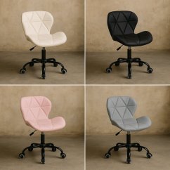 Scaun pivotant de birou ergonomic - piele ecologică