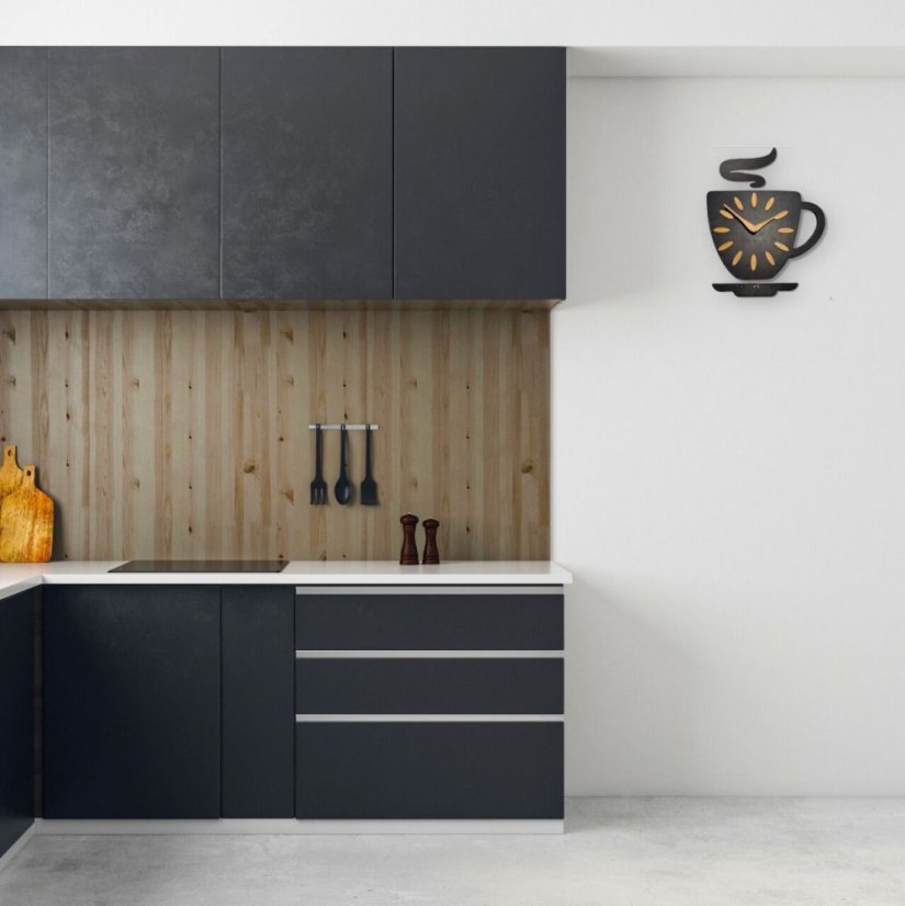 Ceas de perete Time for Coffee în formă de ceașcă 45 x 30 cm