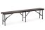 Cateringový stůl 180 cm + 2 lavice - ratan