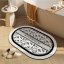 Tappeto da bagno, tappetino in stile vintage - 60 x 90 cm