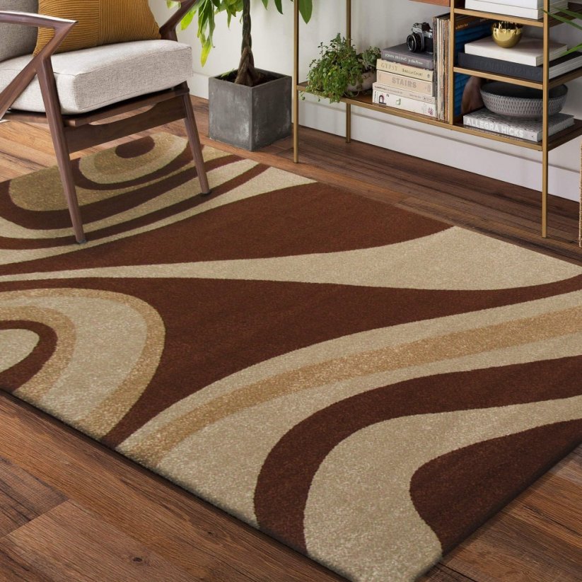 Barna mintás szőnyeg