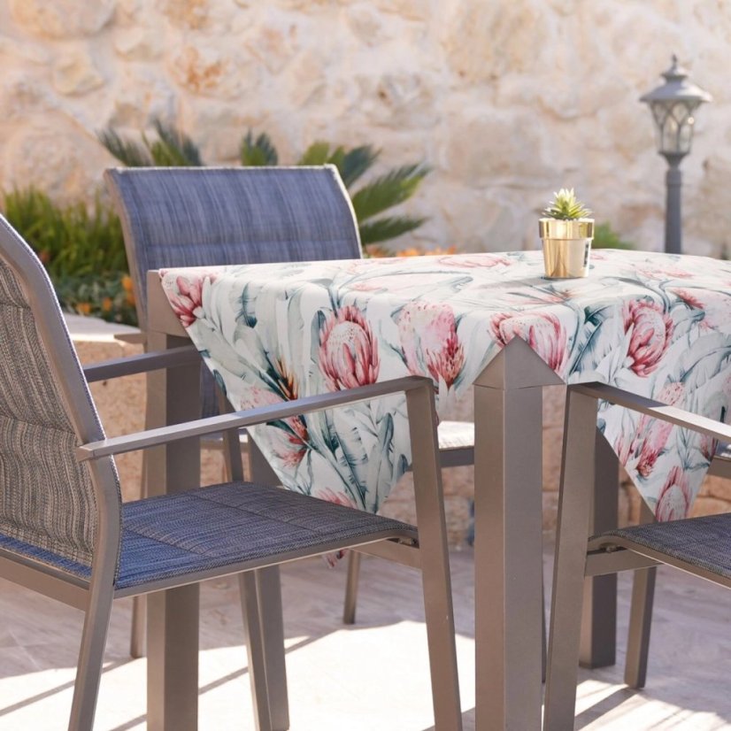 Obrus, štóla s tropickým botanickým vzorom