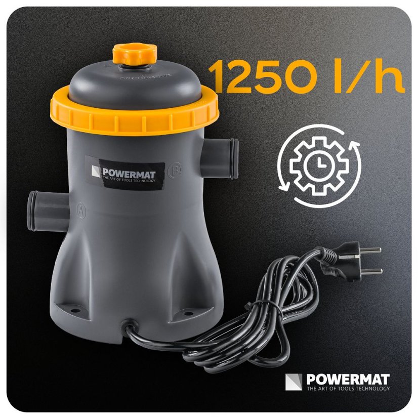 Filtračné čerpadlo do bazéna 1250 l/h – bazénová filtrácia 32 mm
