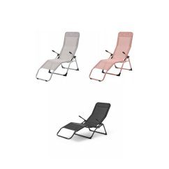 Șezlong de grădină pliabil ergonomic Loft S-Curve Texteline