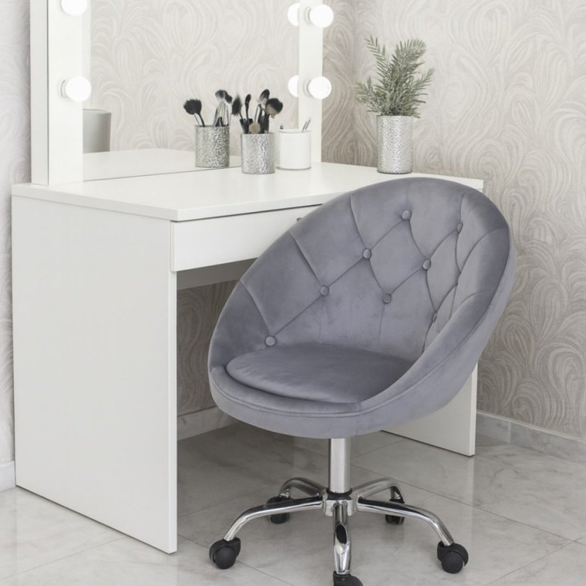 Sametová kancelářská židle RUNDO