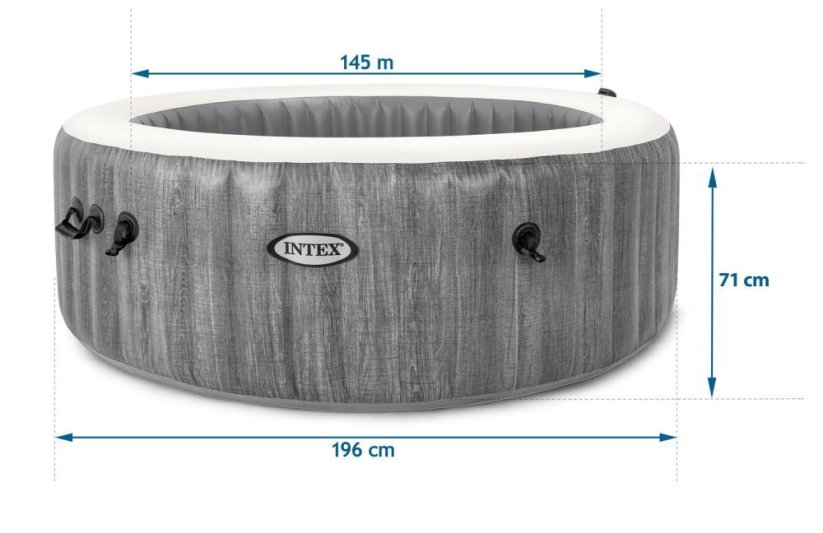 Nafukovacie jacuzzi s hydromasážou a Wi-Fi ovládaním