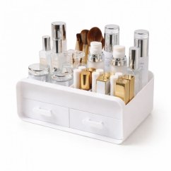 Multifunkčný organizér na kozmetiku so zásuvkami a priehradkami