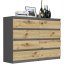 Comodă modernă cu 8 sertare R-140-S8 - diferite variante de culoare - Culoare: antracit