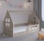 Gyermekágy Montessori ház 160 x 80 cm tölgyfából sonoma jobbra