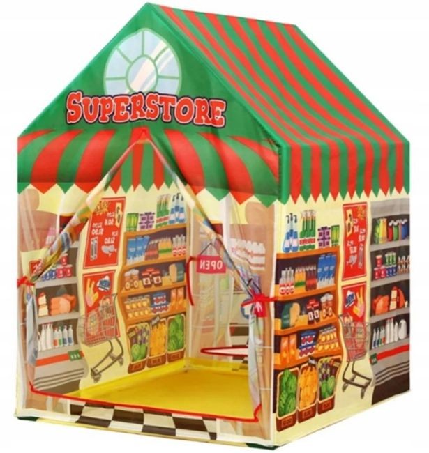 Cort de joacă cu supermarket