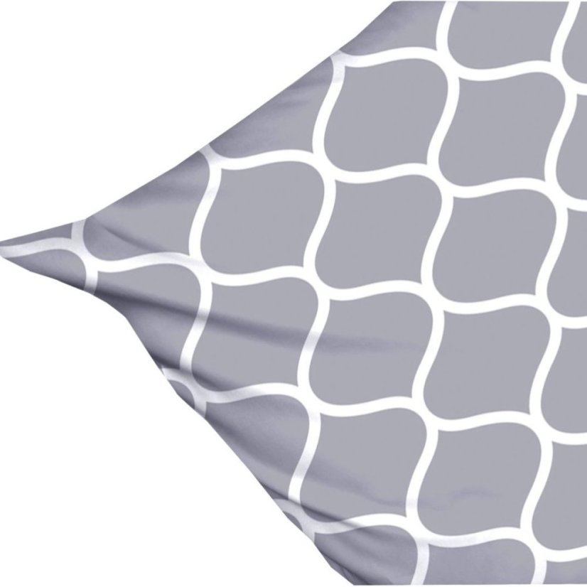 Obojstranná, prémiová bavlnená posteľná bielizeň s geometrickým vzorom