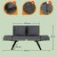 Gartenbank 2in1 aus Polyrattan 176 × 56 × 81 cm