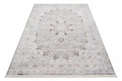 Tappeto di design vintage bianco-grigio chiaro con motivi