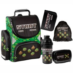 Minecraft Schulmappe für Jungen - 5-teiliges Set