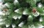 Luxuriöser Weihnachtsbaum mit weißen Spitzen und Tannenzapfen 150 cm