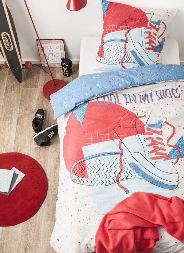 Pamučna posteljina s dizajnom cipela 140x200 cm