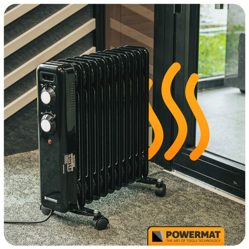 Radiatore a olio - resistenza elettrica 2500 W con termostato