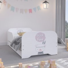 Bellissimo lettino per bambini con simpatico orsetto 140 x 70 cm