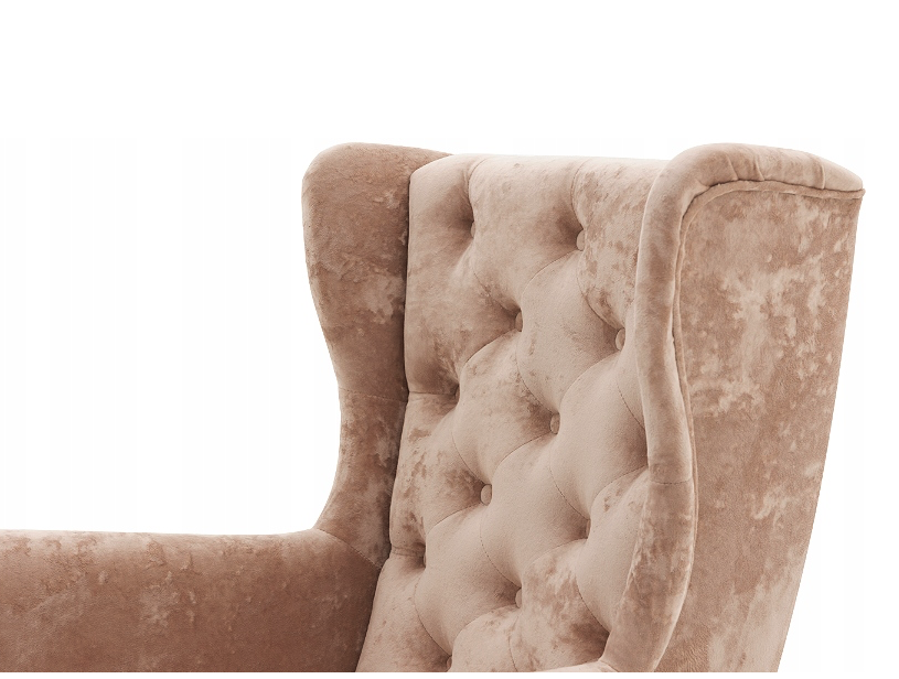 Прахово розово кресло в стил GLAMOUR 