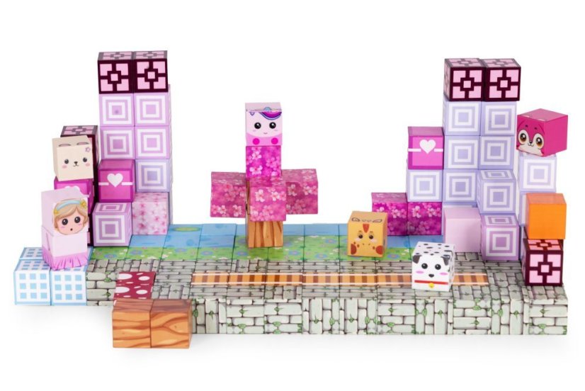 Magnetické kocky – 140-dielna sada magnetických kociek