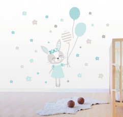 Adesivo murale per bebè - coniglietto 92 x 55 cm
