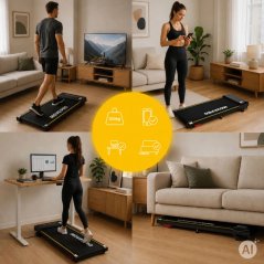 MOVEPRO Walking Pad – бягаща пътека за ходене със скорост 1–10 км/ч, максимално тегло на потребителя 120 кг