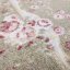 Качествен килим в красив цвят капучино с розови цветя