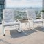 Mobilier de grădină - set de 2 balansoare și o masă