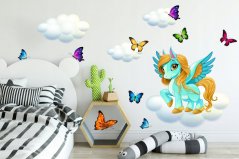 Pestrobarevné nálepky na stěnu do dětského pokoje Little Pony