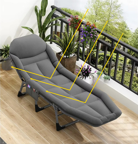 Skladacia cestovná posteľ s matracom a pevným rámom