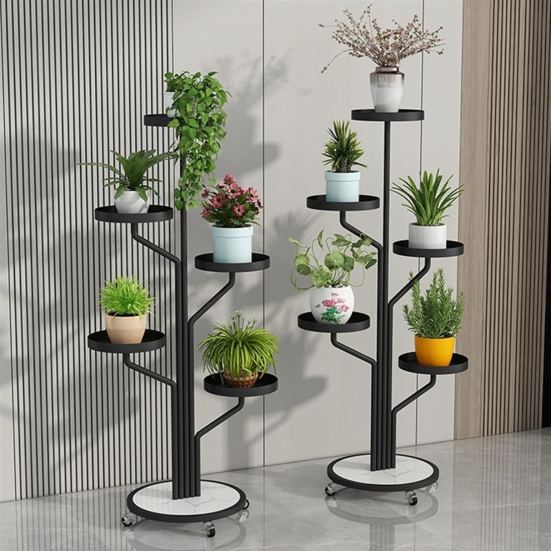 Stand de flori de lux în negru 