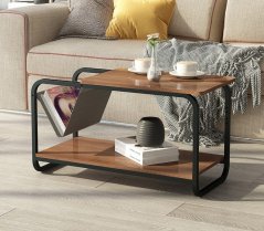 Tavolino a due livelli dal design moderno