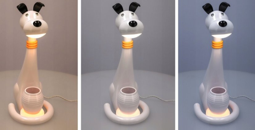 Stolová LED lampa - pes