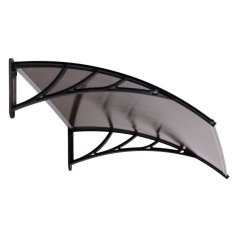 Vchodová polykarbonátová stříška nad dveře - kouřová