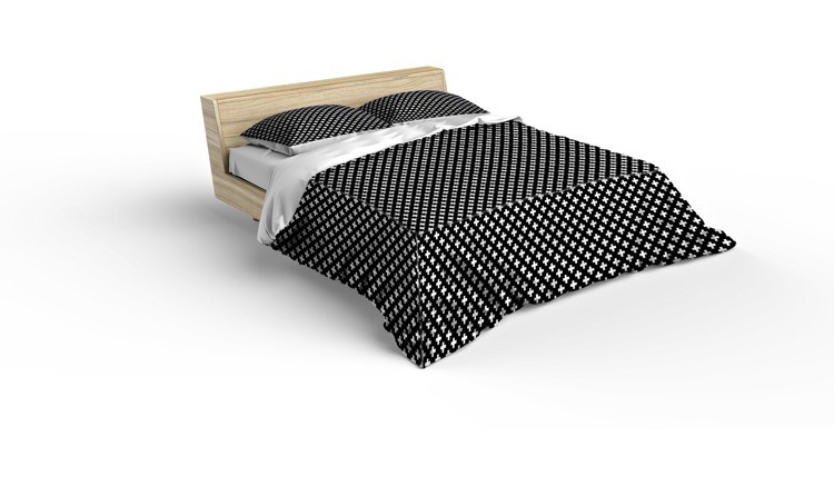Черно памучно спално бельо