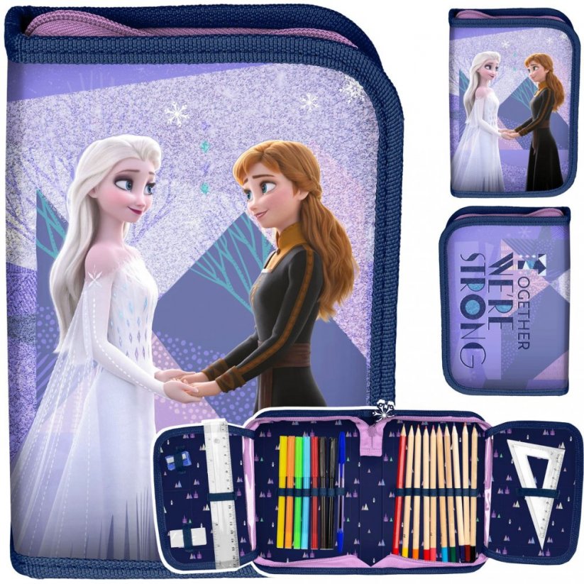 Školská taška Frozen pre dievčatá v štvordielnej sade