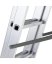 Multifunktionale Aluminium-Leiter, 3 x 9 Sprossen und 150 kg Belastbarkeit
