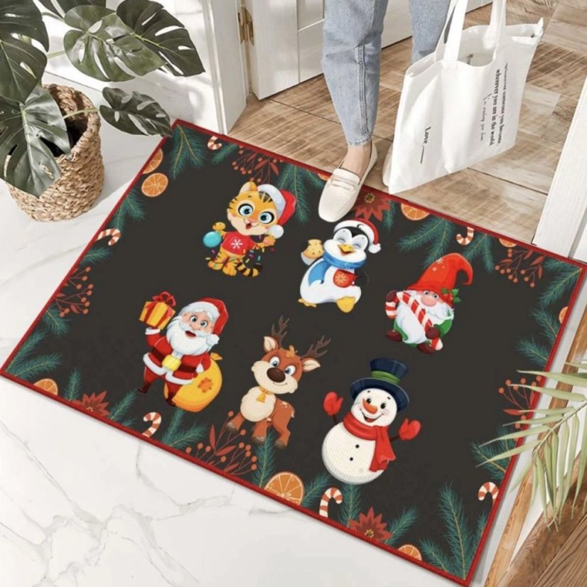 Tappetino con motivo natalizio 60 x 90 cm Tappetino con motivo natalizio 60 x 90 cm