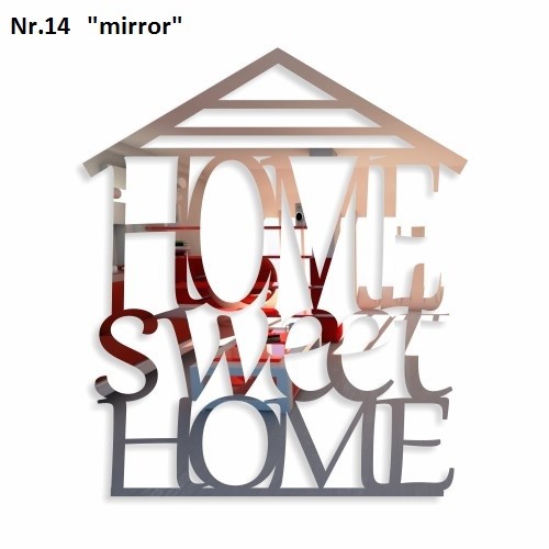 Home sweet home dekoračný nápis na stenu