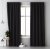 Draperie pentru dormitor culoarea neagră 140 x 250 cm